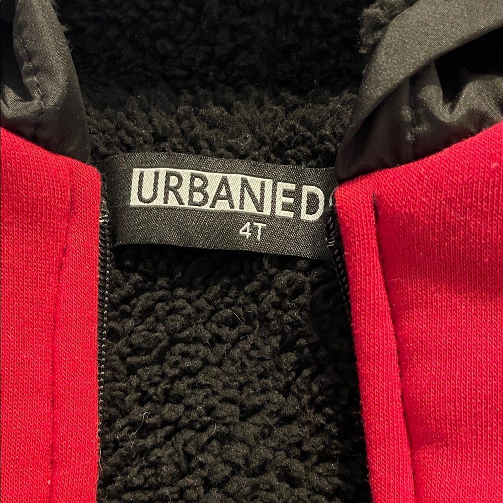 Urbaned Red and Black Kids' jacket - Picture 2 of 3